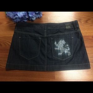 Dark Denim Express Skirt